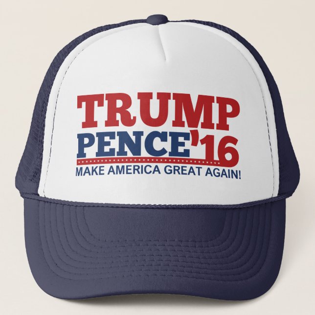 Trump Pence '16 Trucker Hat (Front)
