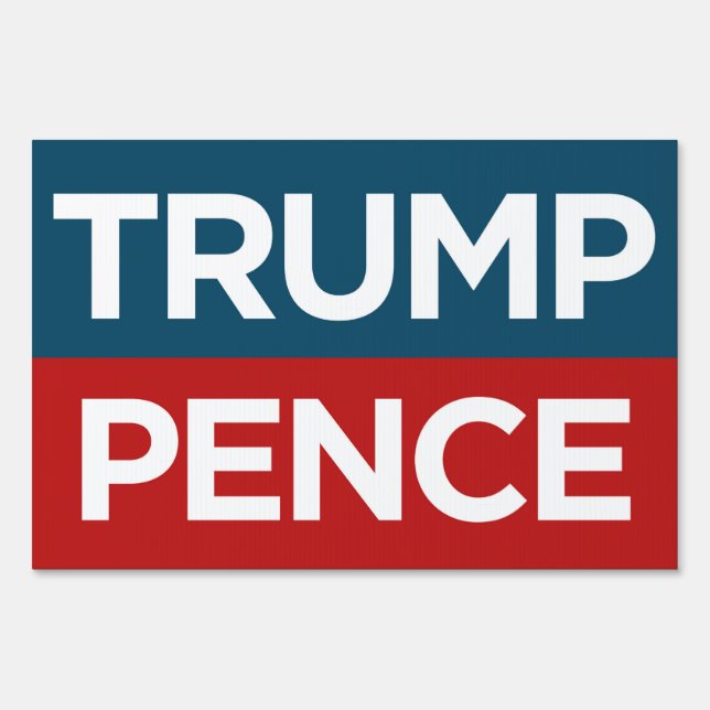 Trump Pence 2016 Election Campaign Lawn Yard Sign (Back)