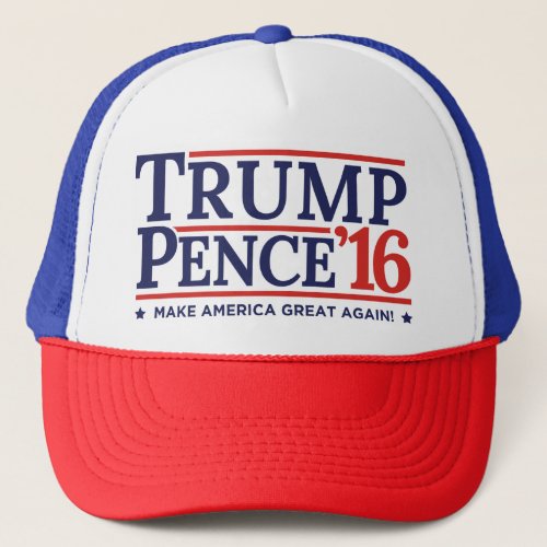 Trump Pence 2016 Election Campaign Logo Hat
