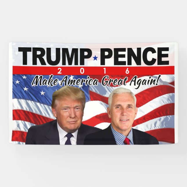 Trump Pence 2016 Photo Banner (Horizontal)