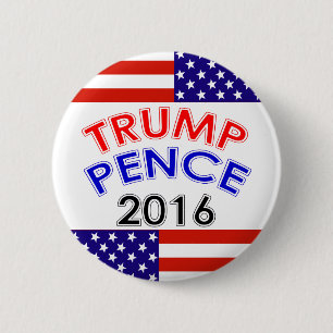 TRUMP PENCE 2016 PINBACK BUTTON