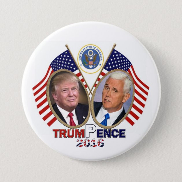 Donald Trump President Chart Pinback Button Election Campaign 2.25 2 1/4 Custom 