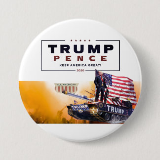 Trump Pence 2020 All American Button