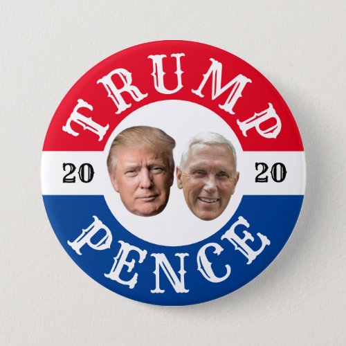 Trump Pence 2020 Button