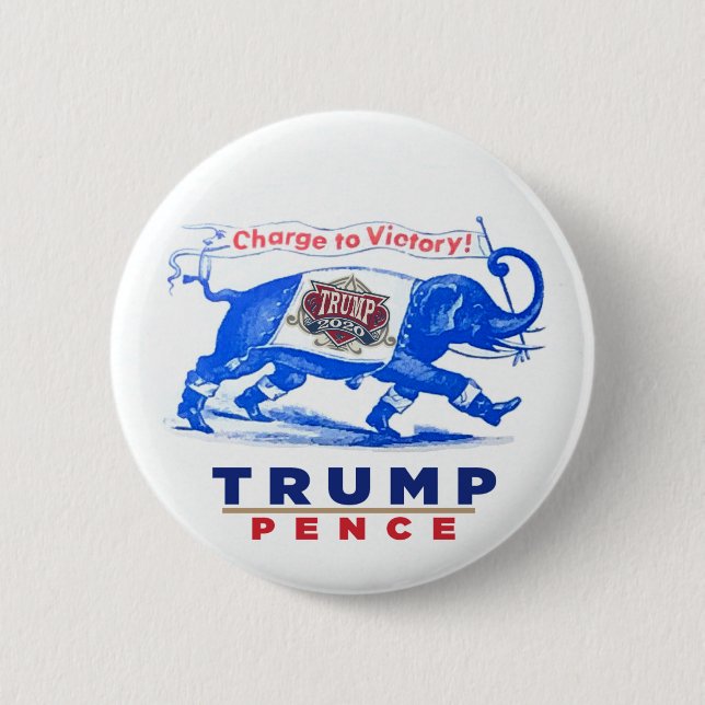Trump Pence 2020 Button (Front)