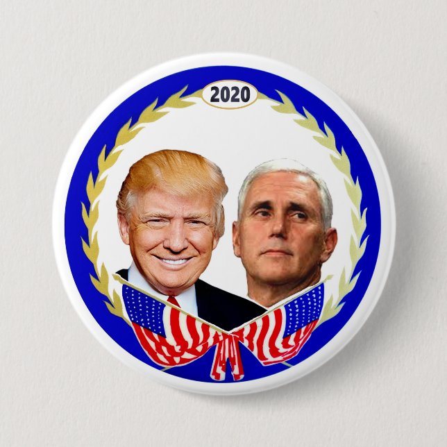 Trump Pence 2020 Button (Front)