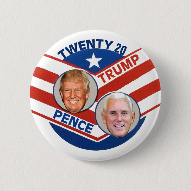 Trump Pence 2020 Button (Front)
