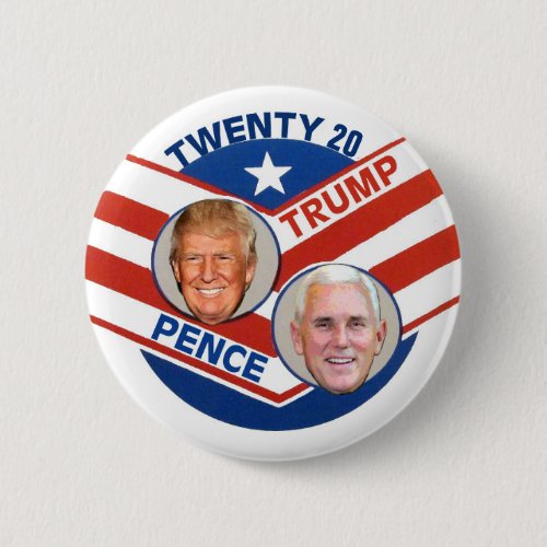 Trump Pence 2020 Button Trump Pence 2020 Button