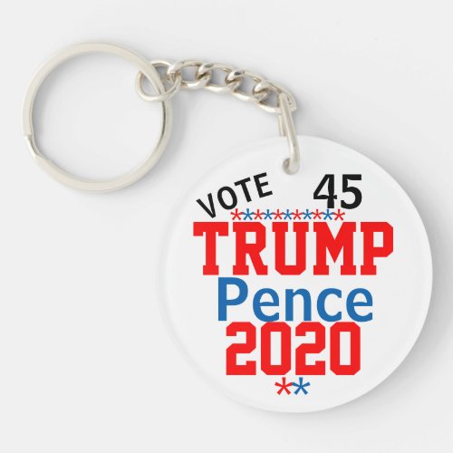 Trump Pence 2020 Keychain
