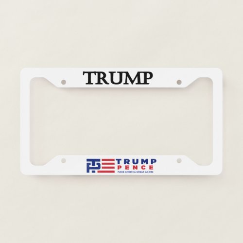 Trump  Pence 2020 License Plate Frame