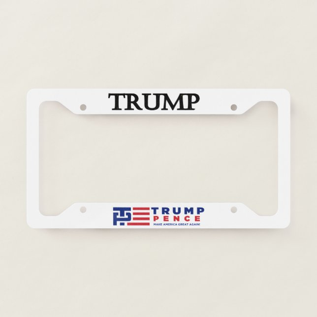 Trump / Pence 2020 License Plate Frame (Front)