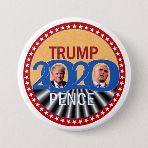 Trump Pence 2020 Pinback Button