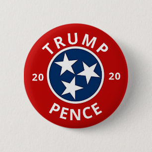 Trump Pence 2020 Tennessee Button
