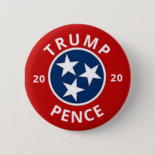 Trump Pence 2020 Tennessee Button