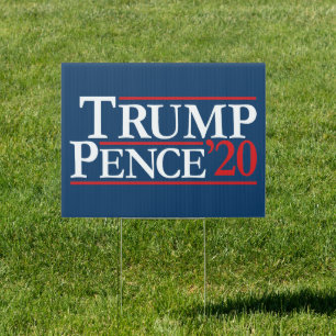 Trump Pence 2020 - Vintage Reagan Design Sign