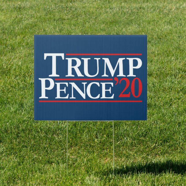 Trump Pence 2020 - Vintage Reagan Design Sign (Insitu)