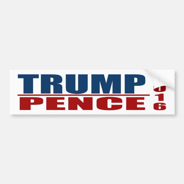 Trump Pence Bumper Sticker 2016 (Front)