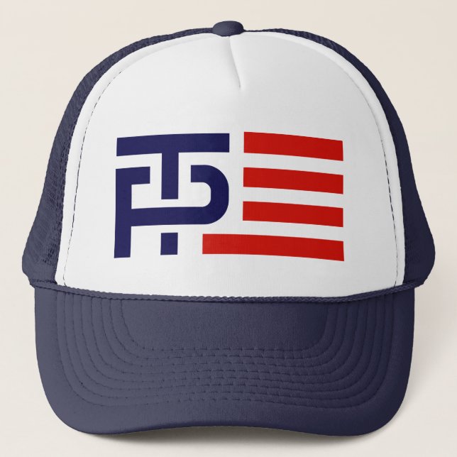 Trump Pence Campaign Logo Trucker Hat (Front)