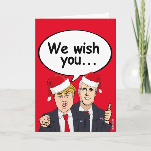 Trump Pence Christmas Card _  We wish you Ameri Ch