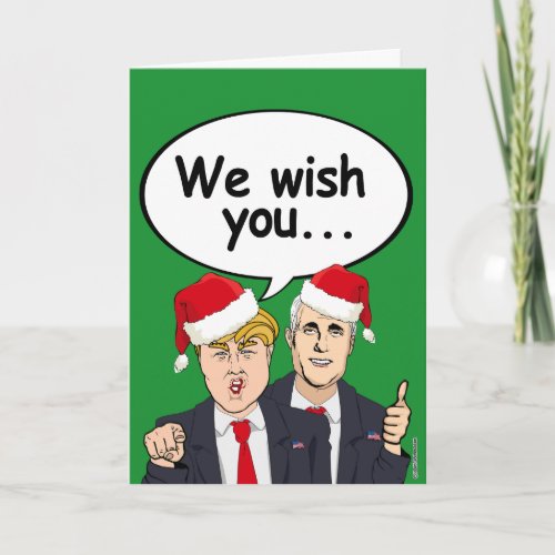 Trump Pence Christmas Card _  We wish you Ameri Ch