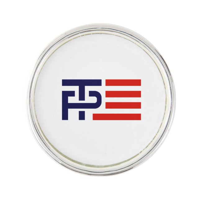 Trump Pence Flag Banner - Pin (Front)