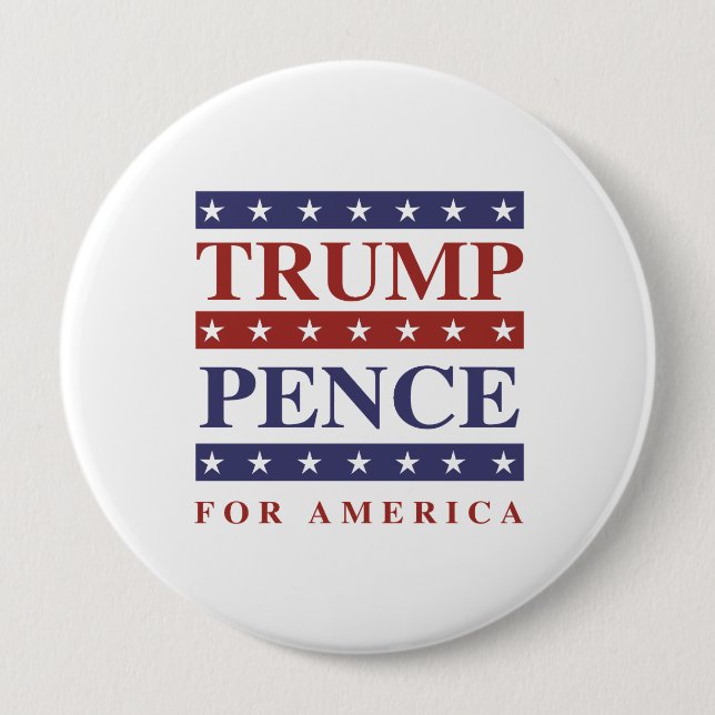 Trump Pence for America - -  Button (Front)