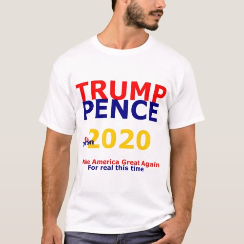 Trump Pence for prison 2020 gold T_Shirt