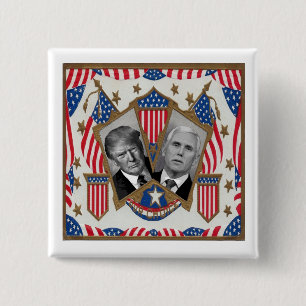 Trump & Pence Pinback Button