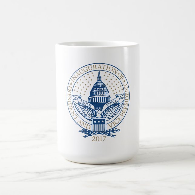 Trump Pence President Inaugural Logo Inauguration Coffee Mug (Center)