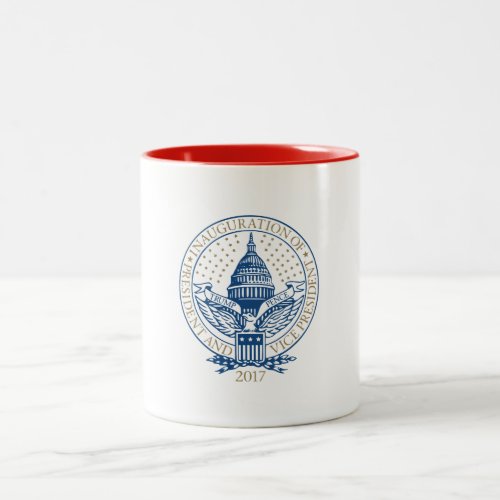 Trump Pence President Inaugural Logo Inauguration Two_Tone Coffee Mug