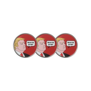 Trump Personalize Golf Ball Marker by BostonRookie at Zazzle