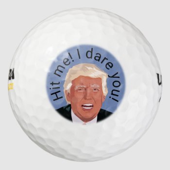 Trump Personalize Golf Balls by BostonRookie at Zazzle