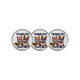 Trump pet Trump Make Our Pets Safe Again Trumpet Golf Ball Marker