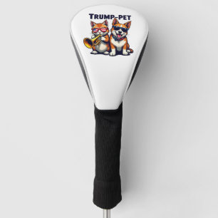Trump pet Trump Make Our Pets Safe Again Trumpet Golf Head Cover