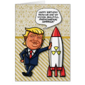 Trump “Phenomenal Missile” Funny Birthday Card (Front)