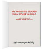 Trump “Phenomenal Missile” Funny Birthday Card (Inside (Right))