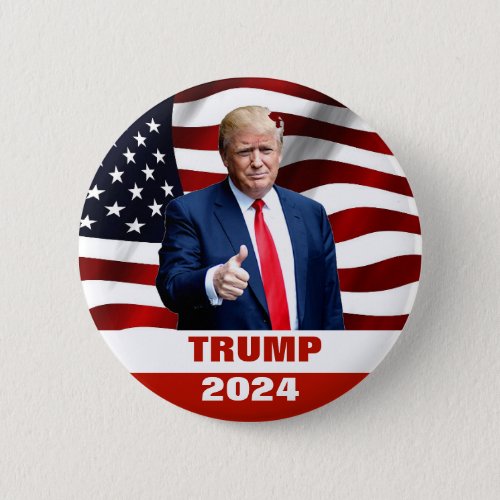 Trump Photo 2024 President Election Button