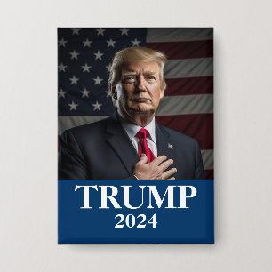 Trump Photo - President Button