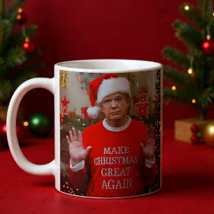 Trump Photo   Trump Make Christmas Great Again  Coffee Mug