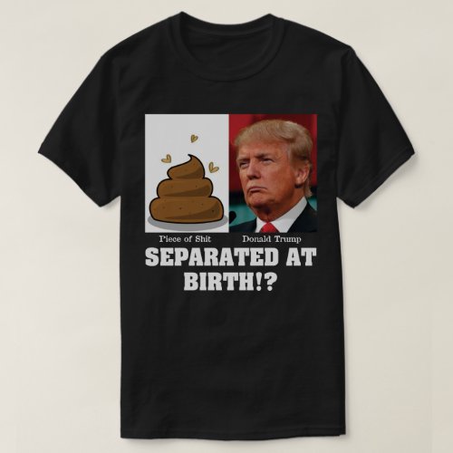 Trump Piece of Shit Separated At Birth Anti Trump T_Shirt