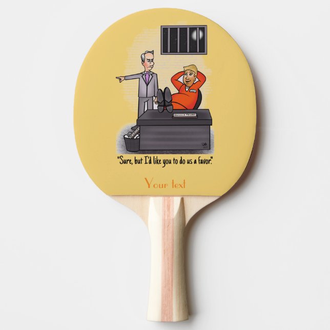 Trump Ping Pong Paddle (Front)