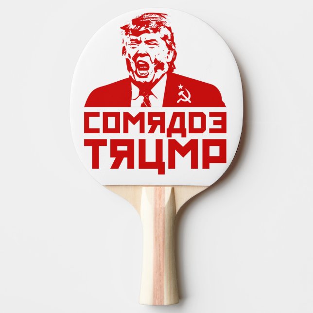 Trump Ping Pong Paddle: "Comrade Trump" Ping-Pong Paddle (Front)