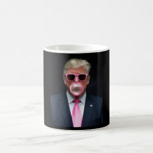 Trump Pink Bubble Gum President 47 USA Coffee Mug