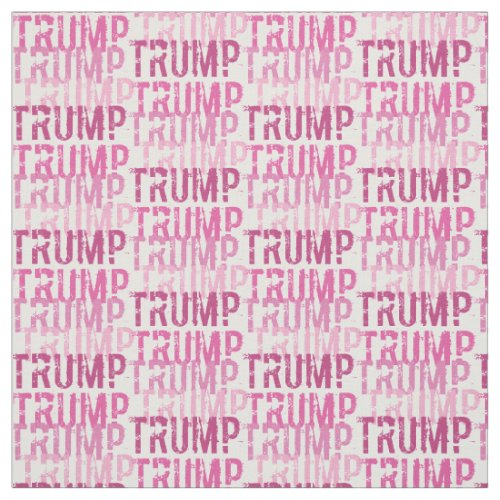 Trump Pink Typography Fabric