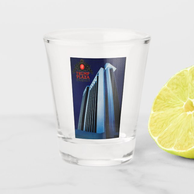Trump Plaza Shot Glass (Front)
