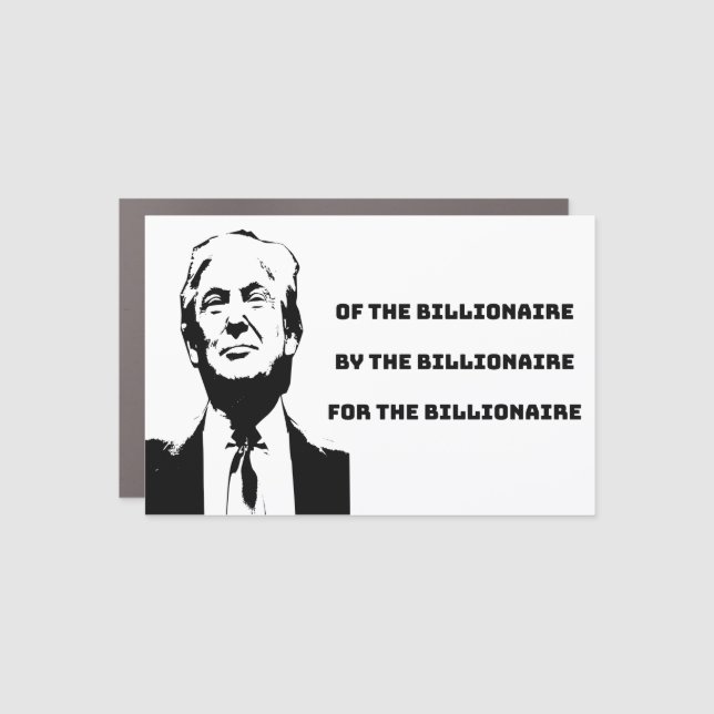 Trump Political Bumper Sticker Magnet (Front)