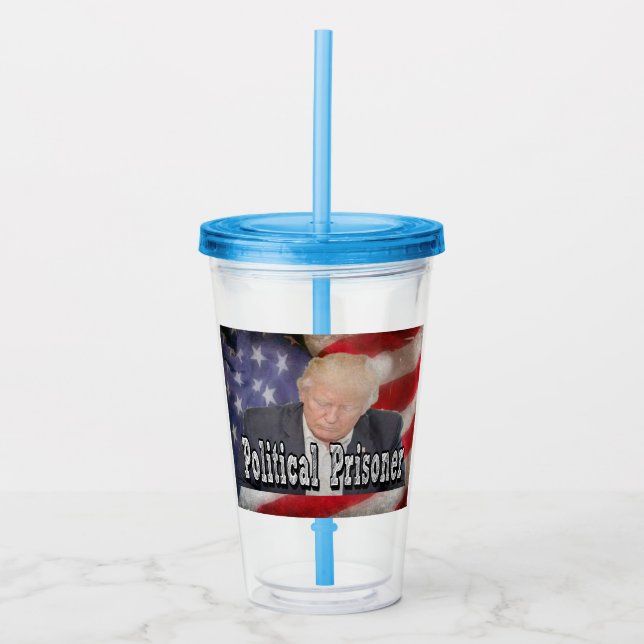 Trump Political Prisoner Acrylic Tumbler (Front)