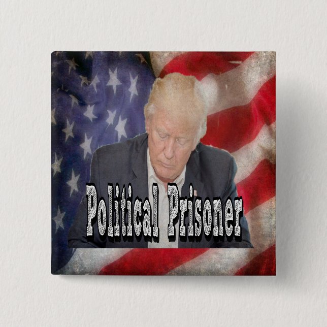 Trump Political Prisoner Button (Front)