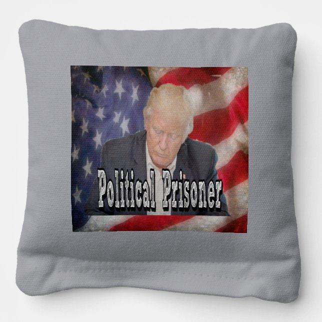 Trump Political Prisoner Cornhole Bags (Front)