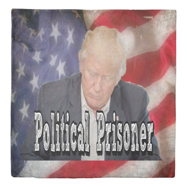 Trump Political Prisoner Duvet Cover (Front)